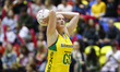 Caitlin Thwaites of Australia DiamondsDuring Netball Quad Series Vitality Netball Intern...