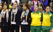 L-R Lisa Alexander Head Coach of Australia Diamonds, Megan Anderson, Julie Richardson, Pa...