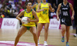 Kelsey Browne of Australia DiamondsDuring Netball Quad Series Vitality Netball Internati...