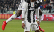  Douglas Costa of Juventus celebrates with his team-mate Blaise Matuidi after scoring the...