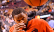  Jordan Loyd #8 of the Toronto Raptors warms-up before the Toronto Raptors vs Sacramento K...