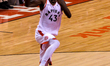 Pascal Siakam #43 of the Toronto Raptors jumps up during the Toronto Raptors vs Sacrament...