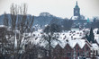 Snow in Eindhoven city on January 23, 2019 after the snowfall of 22 January, in the Nether...