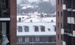 Snow in Eindhoven city on January 23, 2019 after the snowfall of 22 January, in the Nether...