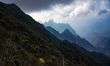 Fansipan mountain in Vietnam with the highest peak reaching 3143 metres high. It is the hi...
