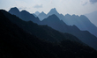 Fansipan mountain in Vietnam with the highest peak reaching 3143 metres high. It is the hi...