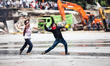 ISTANBUL, TURKEY--Protesters, among them allegedly some police provocateurs,  fight agains...