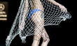 A model walks the runway at the Andres Sarda fashion show during the Mercedes Benz Fashion...