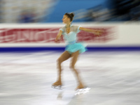 12 december-BARCELONA SPAIN: Maria Sotskova in the junior ladies free skating ISU Grand Prix in Barcelona, held at the Forum in Barcelona on...