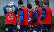 Italy traininig - Rugby Guinness Six Nations 2019 Leonardo Ghiraldini of Italy with the B...
