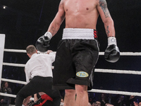KIEV, UKRAINE - DECEMBER 13, 2014: World heavyweight boxing champion, Olympic champion Oleksandr
 Usyk - Ukraine (6-0, 6 KOs) contunued his...