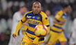 Jonathan Biabiany #77 of Parma Calcio 1913 in action during the serie A match between Juve...