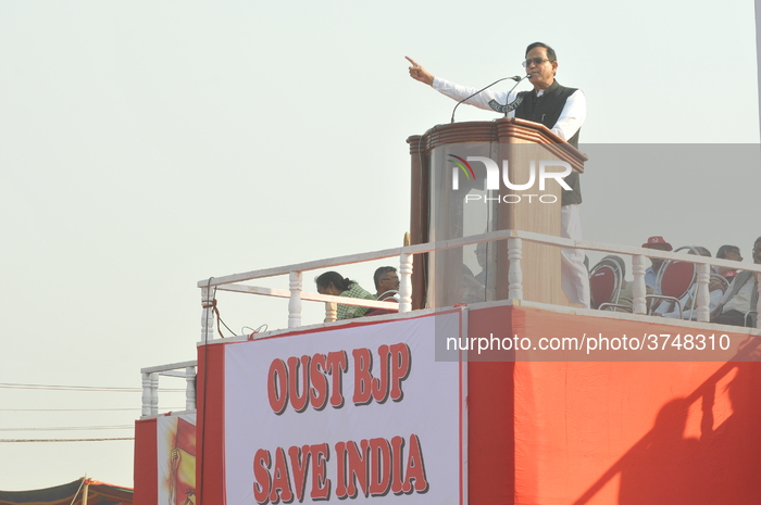 Left Front Political Parties Rally In Kolkata