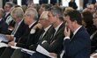 Representatives of different multinational biotechnology and pharmaceutical companies take...