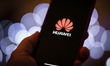 The Huawei logo is seen on a mobile device screen in this photo illustration on January 31...