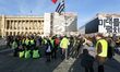 French yellow vests (Gilets jaunes) protesters gather on the Concorde Square (Place de la...