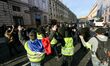 French riot police take security measures on the Concorde Square (Place de la Concorde) du...