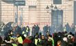 French yellow vests (Gilets jaunes) protesters gather on the Concorde Square (Place de la...