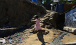 Rohingya Children walking in the Balukhali refugee camp in Ukhia, Cox's Bazar, Bangladesh....