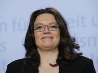 Press statement of the Labor Minister Nahles and Henning Voscherau "to order the Minimum Wage Commission" realized at the Federal Ministry o...