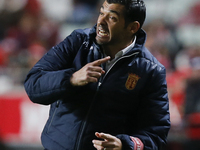 Braga's coach Sergio Conceicao reacts  during the Portuguese Cup football match between SL Benfica and SC Braga at Luz  Stadium in Lisbon on...