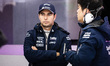 Sergio Perez from Mexico with 11 SportPesa Racing Point F1 Team portrait talking with his...