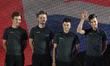 Michal Kwiatkowski (Right) from Team SKY from UK, during the Team Presentation, at the ope...