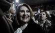 MP Sofia Voultepsi at Greek PM Antonis Samaras speech during his pre-election campaign in...