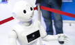 Cloud Pepper, powered by CloudMinds and created by SoftBank exhibited during the Mobile Wo...