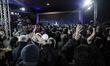 Greek PM Antonis Samaras speaks during his pre-election campaign in Athens on January 8, 2...