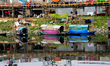 Boats in the polluted Turag River in Dhaka, Bangladesh, on February 28, 2019. Bangladesh h...