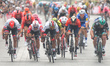 Ireland's Sam Bennett (Right) from BORA - Hansgrohe Team wins the seventh and final stage...