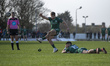 Kyle Godwin of Connacht kicks a conversion during the Guinness PRO 14 match  between Conna...