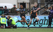 Sinoti Sinoti and Andrew Davidson of Newcastle  during the Gallagher Premiership match bet...
