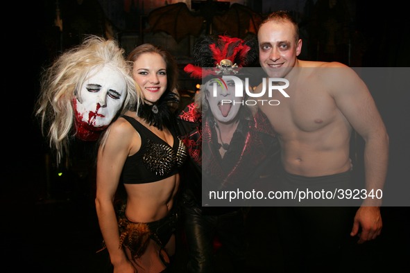 Anna Dr Haze & Sergey
The 2015 Circus of Horrors Tour The Night Of The Zombie on January 10, 2015 at The Lighthouse Theatre in Poole Dorset...