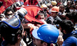 Intervention of the police force this morning in Taksim square, in Istanbul, on June 11, 2...
