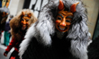 Carneval parade revellers walk through the center of Stuttgart, Germany, on 5 March 2019. 