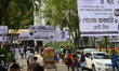 Different student organization's candidates campaign for ahead of March 11, Dhaka Universi...