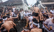 People in Jimbaran Village, Bali held a Siat Yeh (water war) ritual to celebrate the new y...