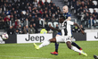 Juventus forward Moise Kean (18) scores his goal during the Serie A football match n.27 JU...