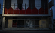 A destroyed building of some bars and night clubs in Namie, Fukushima prefecture at 10 Mar...