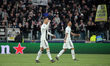 Cristiano Ronaldo #7 of Juventus FC celebrates after scoring the his goal during the UEFA...