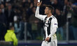 Cristiano Ronaldo of Juventus celebrates after scoring his sides first goal during the UEF...