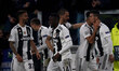 Cristiano Ronaldo of Juventus celebrates after scoring his sides second goal during the UE...