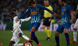 Antoine Griezmann of Atletico Madrid and Blaise Matuidi of Juventus during the UEFA Champi...