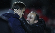 PORTUGAL, Penafiel: Porto's Spanish head coach Julen Lopetegui (L) and Penafiel's Portugue...