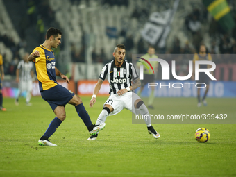  Roberto Pereyra during the Serie A match between Juventus FC and Hellas Verona FC at Juventus Stafium  on january 18, 2015 in Torino, Italy...