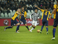 Carlos Tevez and Rafael Marquez during the Serie A match between Juventus FC and Hellas Verona FC at Juventus Stafium  on january 18, 2015...