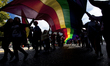 Osorno, Chile. 16 march 2019. Members of social organizations and communities of gays, les...