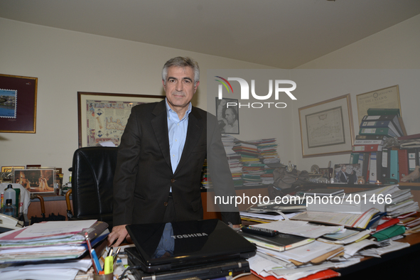 Michalis Karchimakis, key person of the new party by Giorgos Papandreou, KidiSo, on January 20, 2015 in his office, in Athens.
